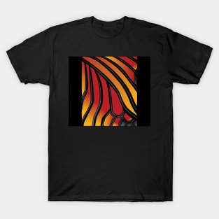 Butterfly Wing Collection - Yellow, Red, Grey and Black T-Shirt